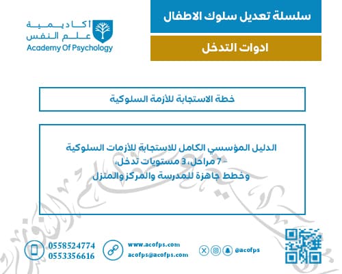 خطة الاستجابة للأزمة السلوكية